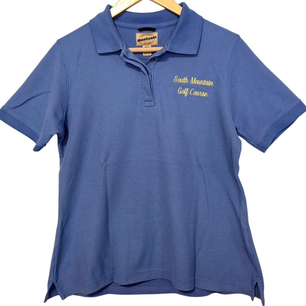 WearGuard Women's Size M Golf Polo Blue South Golf Course Mountain Pennsylvania